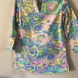 Lily Pulitzer kids large swim cover up top